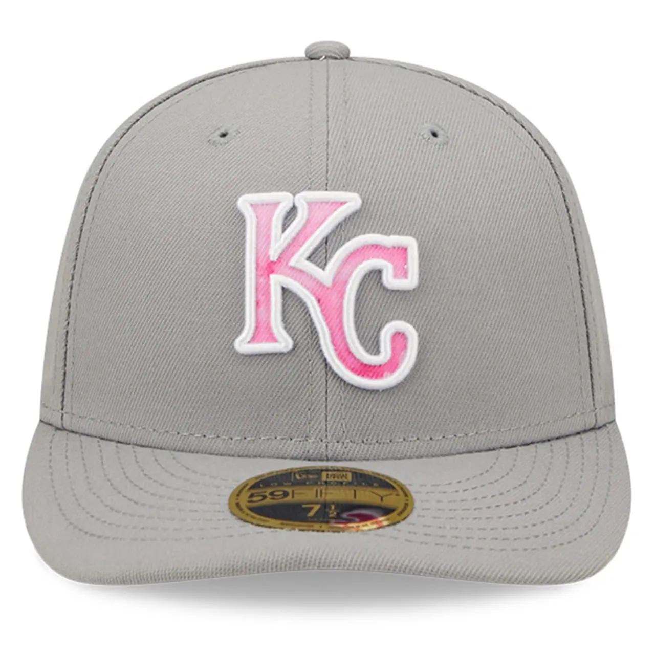 Men's Kansas City Royals New Era Gray 2022 Mother's Day On-Field Low Profile 59FIFTY Fitted Hat 4 Men's Kansas City Royals New Era Gray 2022 Mother's Day On-Field Low Profile 59FIFTY Fitted Hat - Image 2