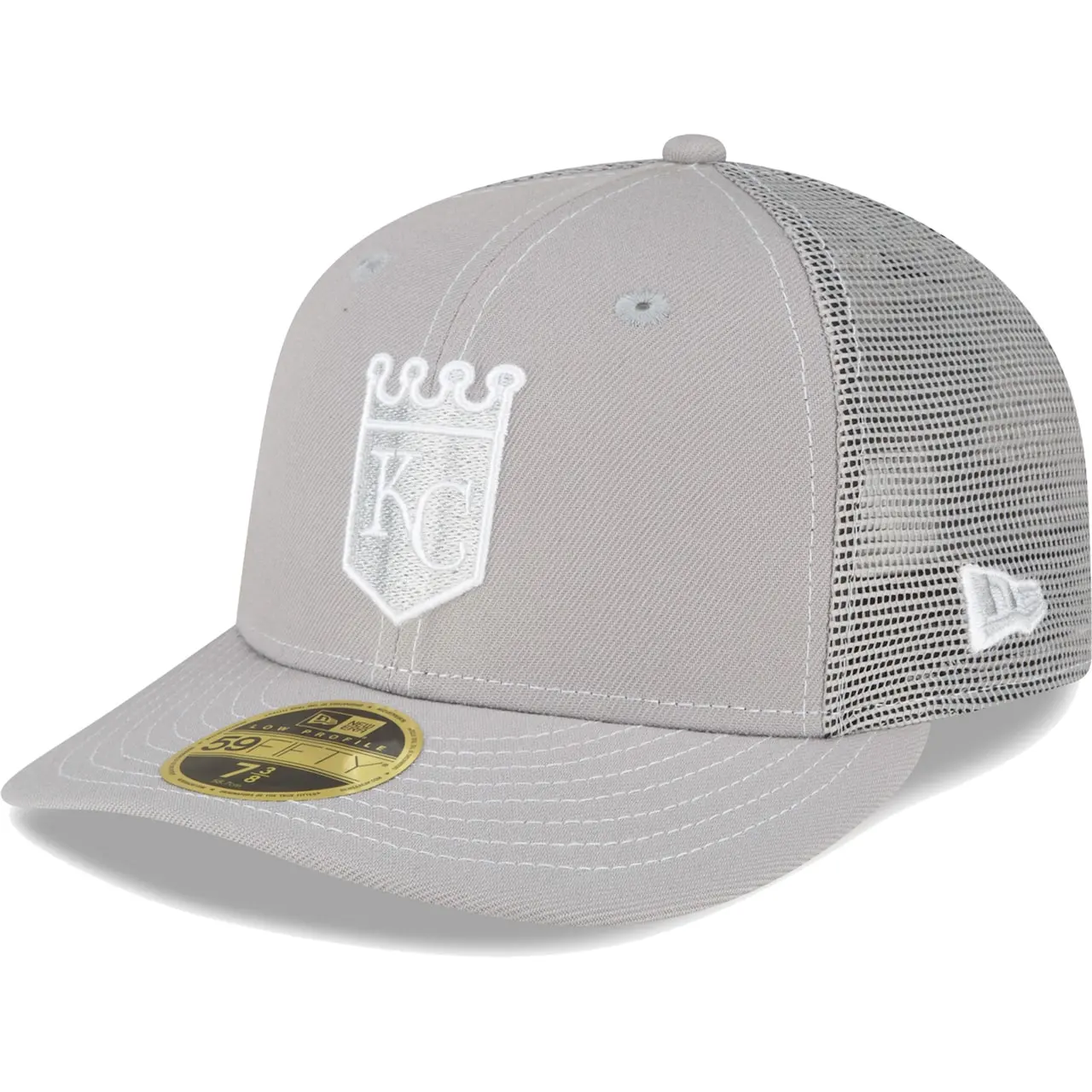 Men's Kansas City Royals New Era Gray 2023 On-Field Batting Practice Low Profile 59FIFTY Fitted Hat 3 Men's Kansas City Royals New Era Gray 2023 On-Field Batting Practice Low Profile 59FIFTY Fitted Hat