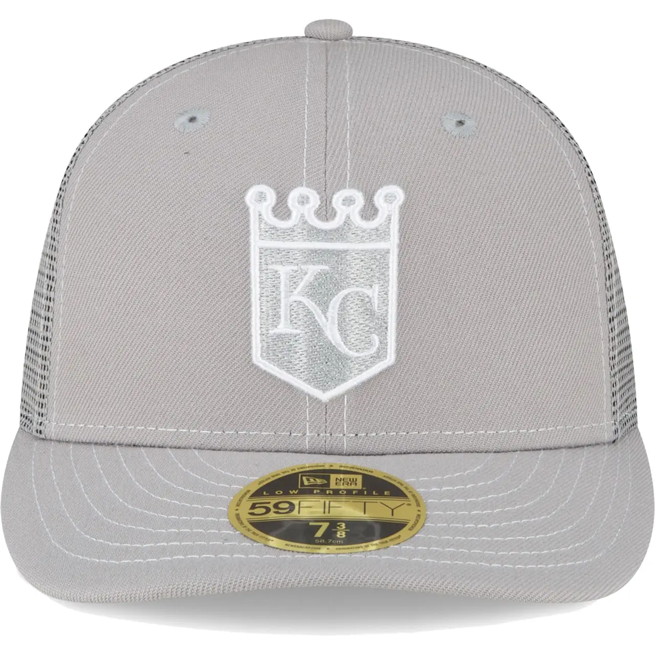 Men's Kansas City Royals New Era Gray 2023 On-Field Batting Practice Low Profile 59FIFTY Fitted Hat 4 Men's Kansas City Royals New Era Gray 2023 On-Field Batting Practice Low Profile 59FIFTY Fitted Hat - Image 2