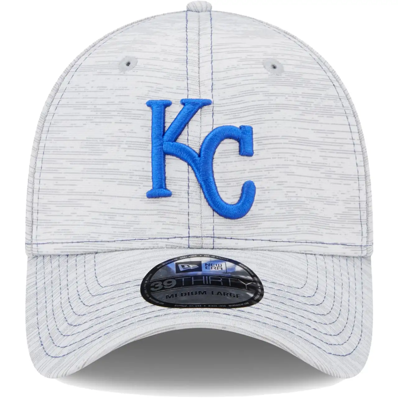 Men's Kansas City Royals New Era Gray Speed 39THIRTY Flex Hat 4 Men's Kansas City Royals New Era Gray Speed 39THIRTY Flex Hat - Image 2