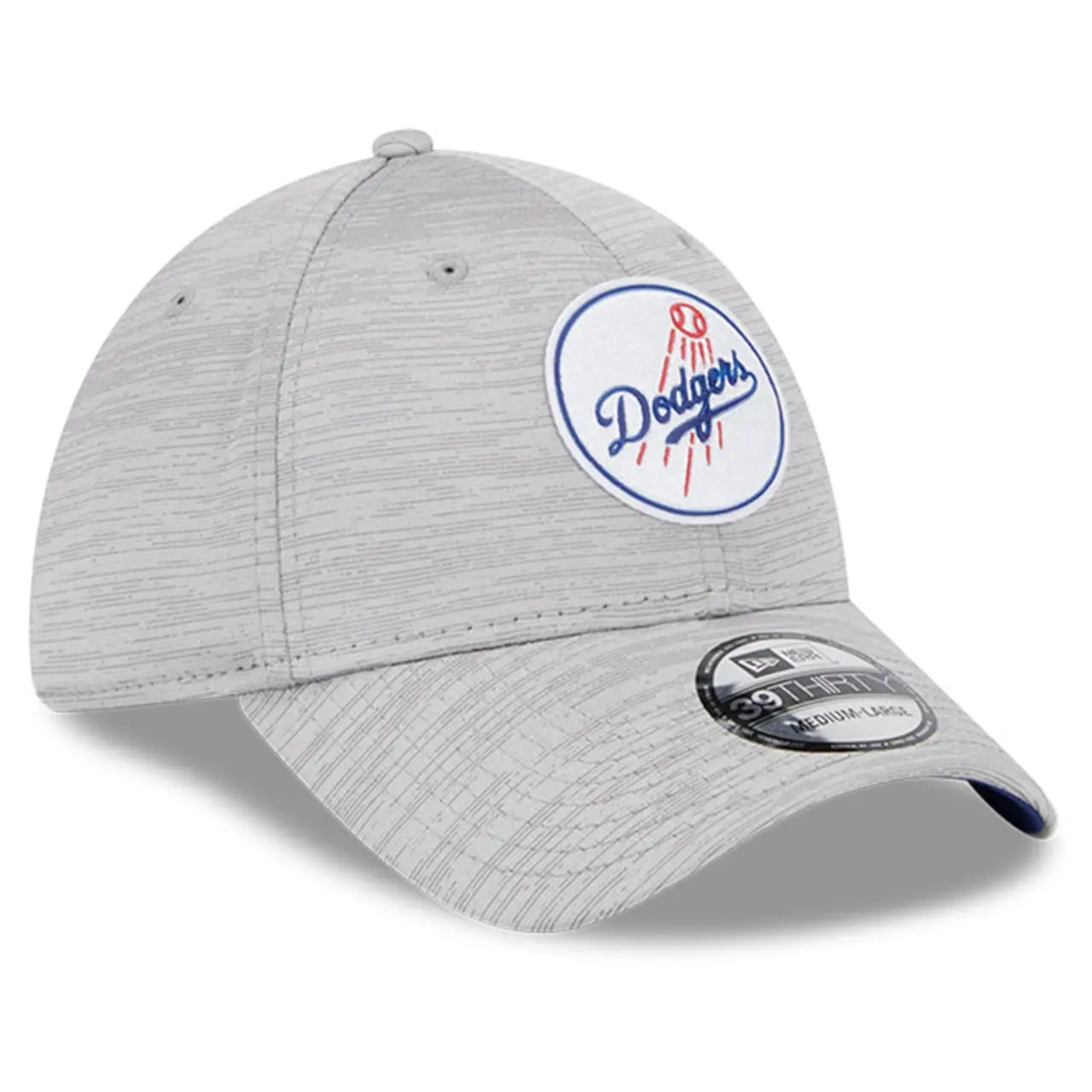 Men's Los Angeles Dodgers New Era Gray 2023 Clubhouse 39THIRTY Flex Hat 5 Men's Los Angeles Dodgers New Era Gray 2023 Clubhouse 39THIRTY Flex Hat - Image 3