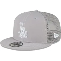 Men's Los Angeles Dodgers New Era Gray 2023 On-Field Batting Practice 9FIFTY Snapback Hat