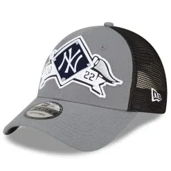 Men's New York Yankees New Era Gray 2022 Division Series Winner Locker Room 9FORTY Snapback Hat