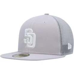 Men's San Diego Padres New Era Gray 2023 On-Field Batting Practice 59FIFTY Fitted Hat