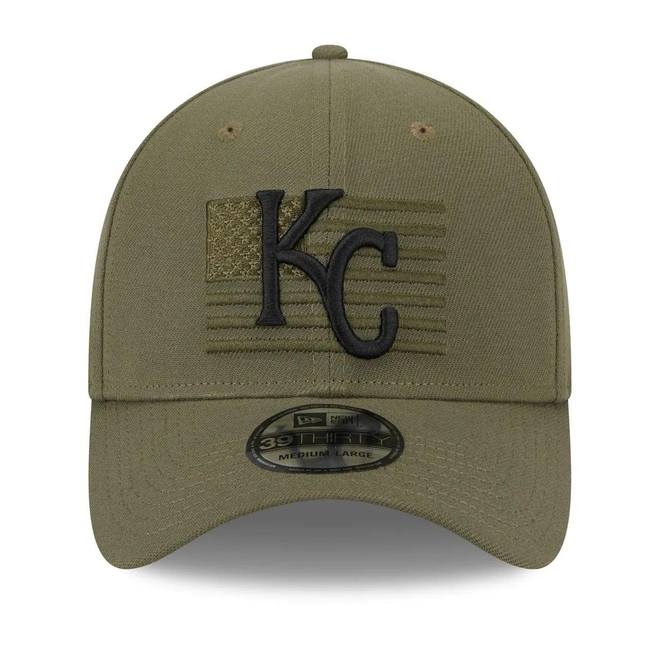 Men's Kansas City Royals New Era Green 2023 Armed Forces Day 39THIRTY Flex Hat 4 Men's Kansas City Royals New Era Green 2023 Armed Forces Day 39THIRTY Flex Hat - Image 2