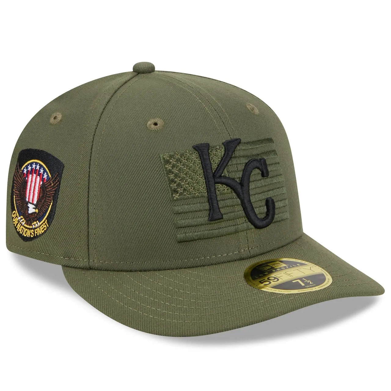 Men's Kansas City Royals New Era Green 2023 Armed Forces Day Low Profile 59FIFTY Fitted Hat 3 Men's Kansas City Royals New Era Green 2023 Armed Forces Day Low Profile 59FIFTY Fitted Hat