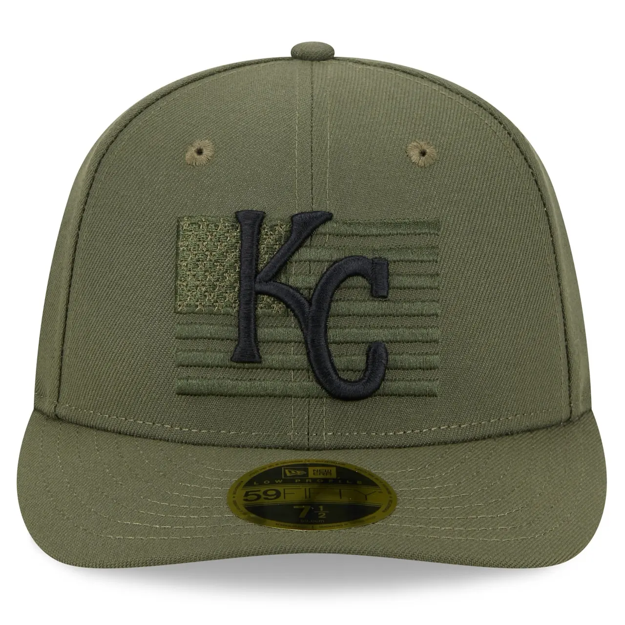 Men's Kansas City Royals New Era Green 2023 Armed Forces Day Low Profile 59FIFTY Fitted Hat 4 Men's Kansas City Royals New Era Green 2023 Armed Forces Day Low Profile 59FIFTY Fitted Hat - Image 2
