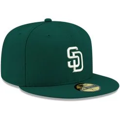 Men's San Diego Padres New Era Green White Logo 59FIFTY Fitted Hat -San Diego Padres Caps Sales mens new era green san diego padres white logo 59fifty fitted hat pi4208000 altimages ff 4208710 aff543f5e935329f5816alt3 full