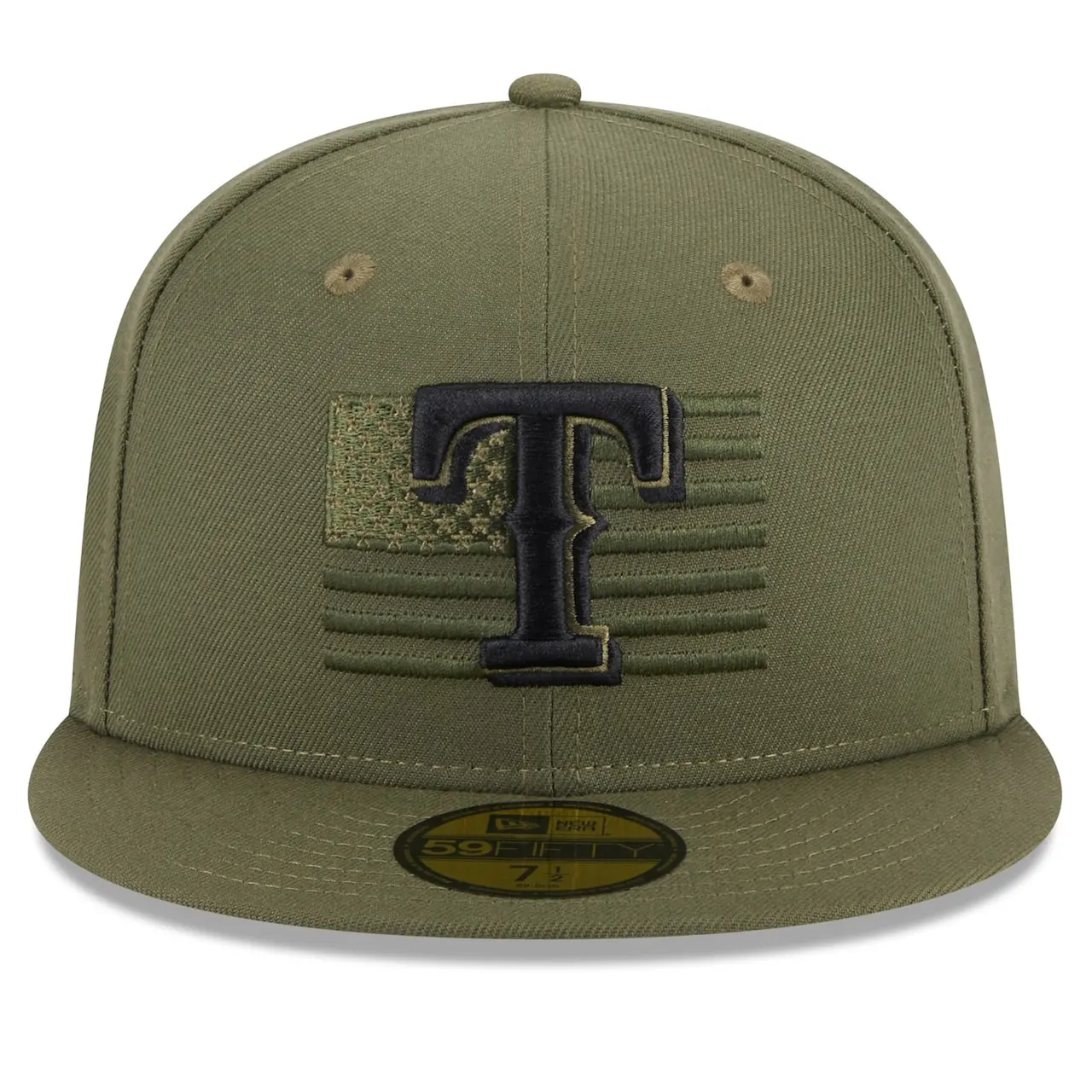 Men's Texas Rangers New Era Green 2023 Armed Forces Day On-Field 59FIFTY Fitted Hat 4 Men's Texas Rangers New Era Green 2023 Armed Forces Day On-Field 59FIFTY Fitted Hat - Image 2