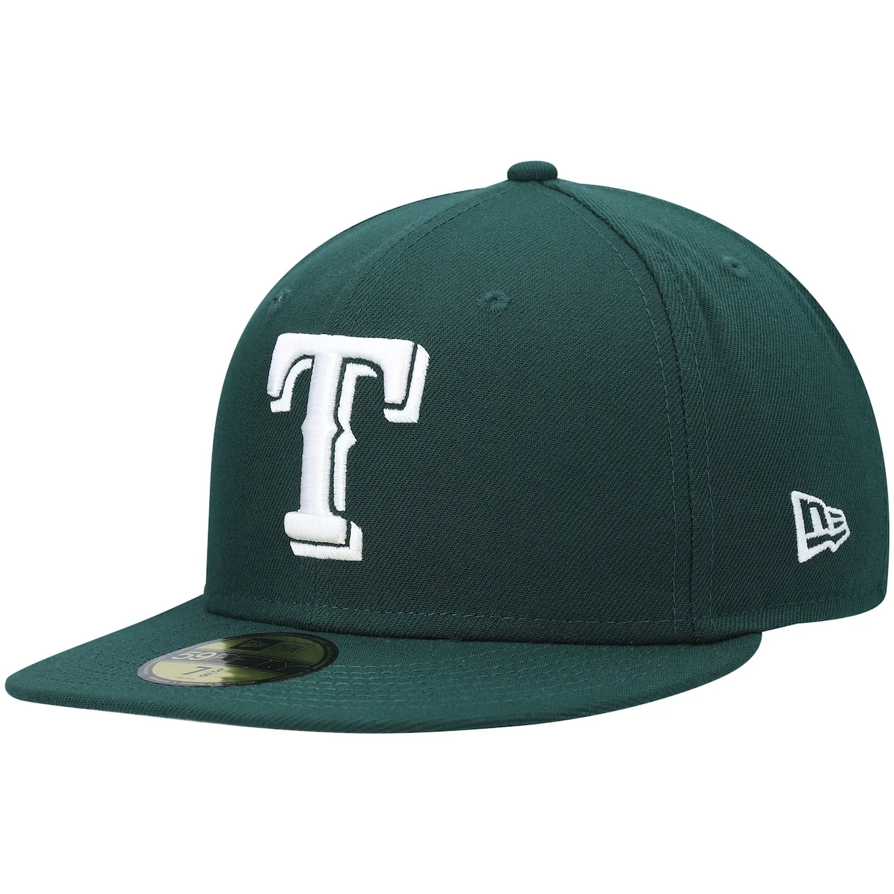 Men's Texas Rangers New Era Green White Logo 59FIFTY Fitted Hat 3 Men's Texas Rangers New Era Green White Logo 59FIFTY Fitted Hat