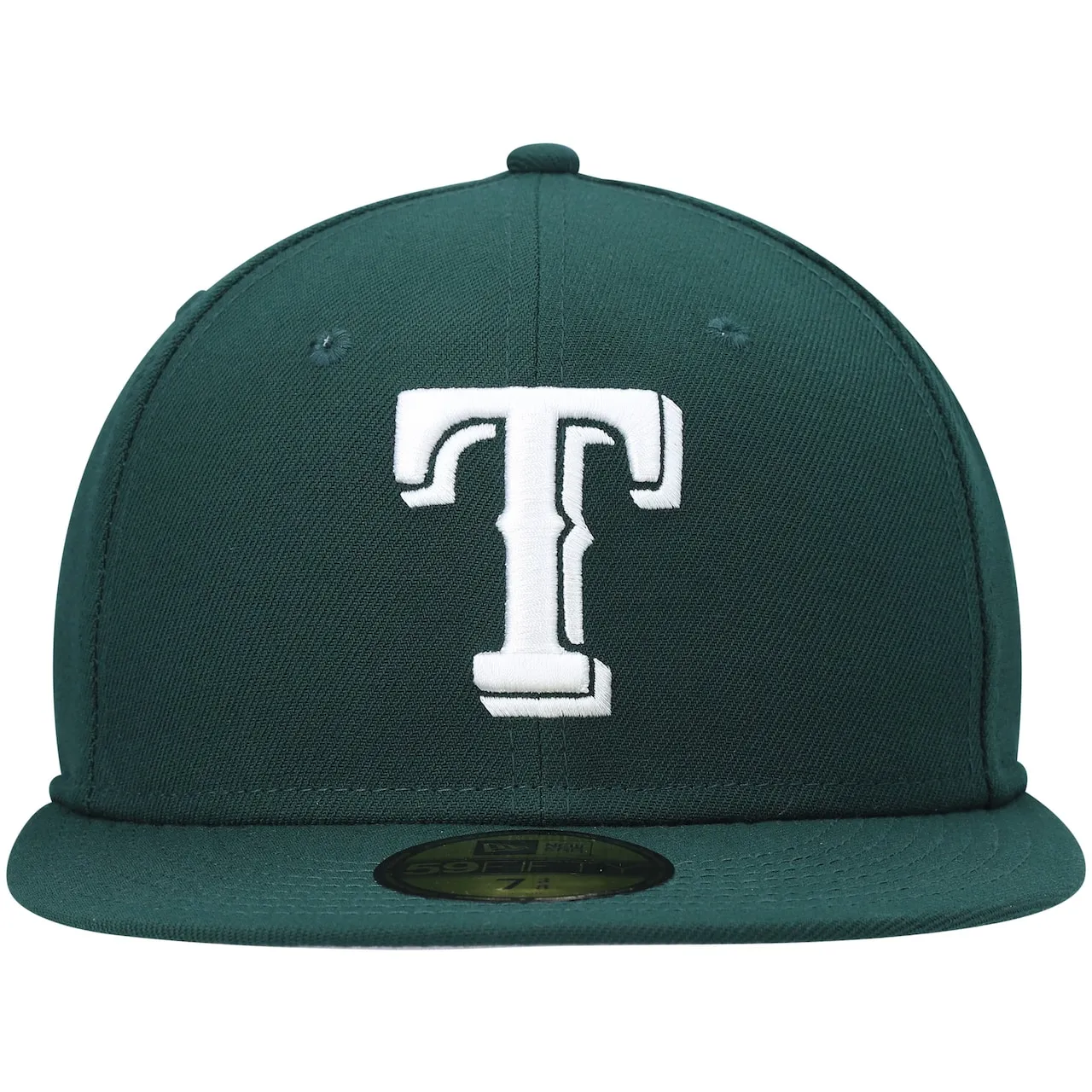 Men's Texas Rangers New Era Green White Logo 59FIFTY Fitted Hat 4 Men's Texas Rangers New Era Green White Logo 59FIFTY Fitted Hat - Image 2