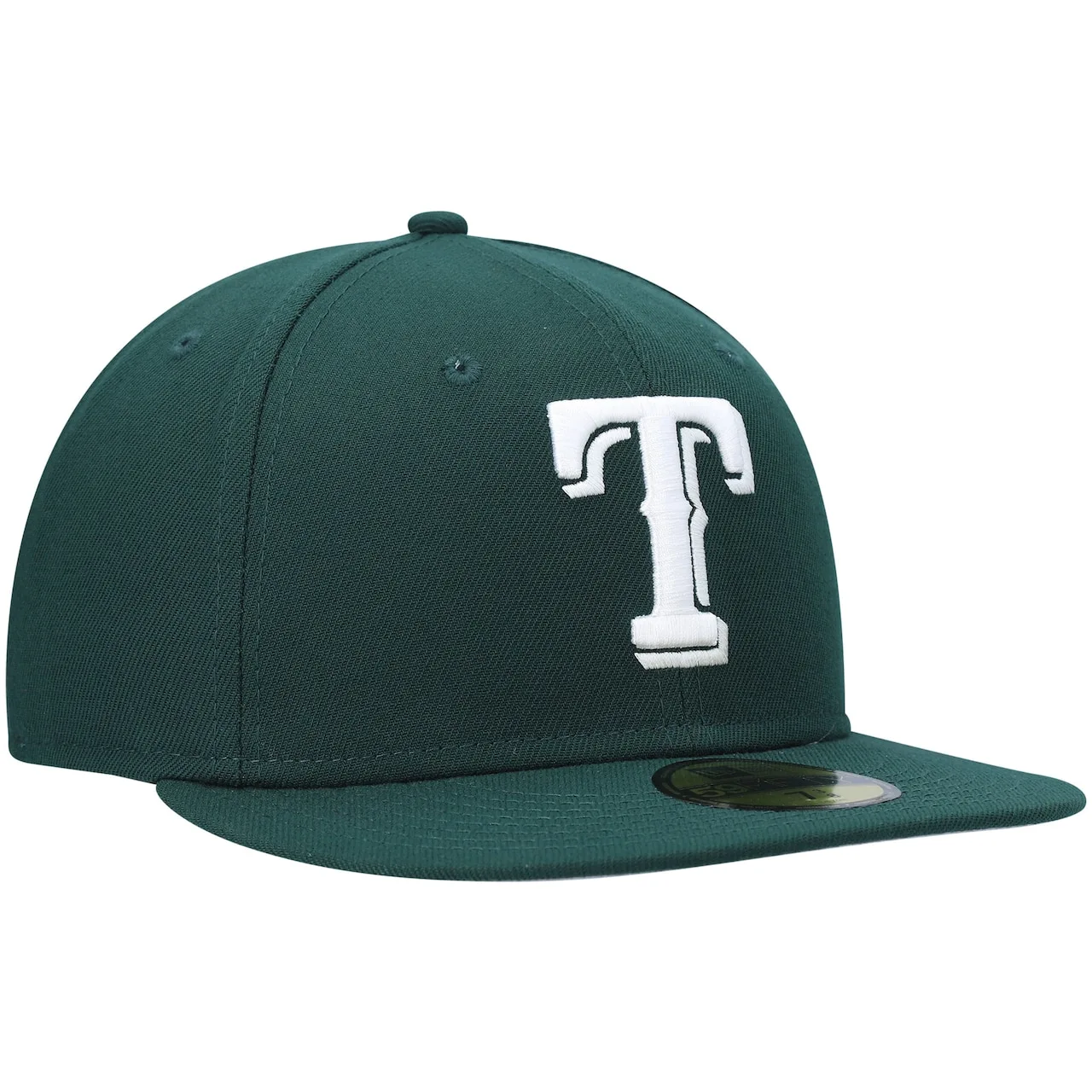 Men's Texas Rangers New Era Green White Logo 59FIFTY Fitted Hat 5 Men's Texas Rangers New Era Green White Logo 59FIFTY Fitted Hat - Image 3