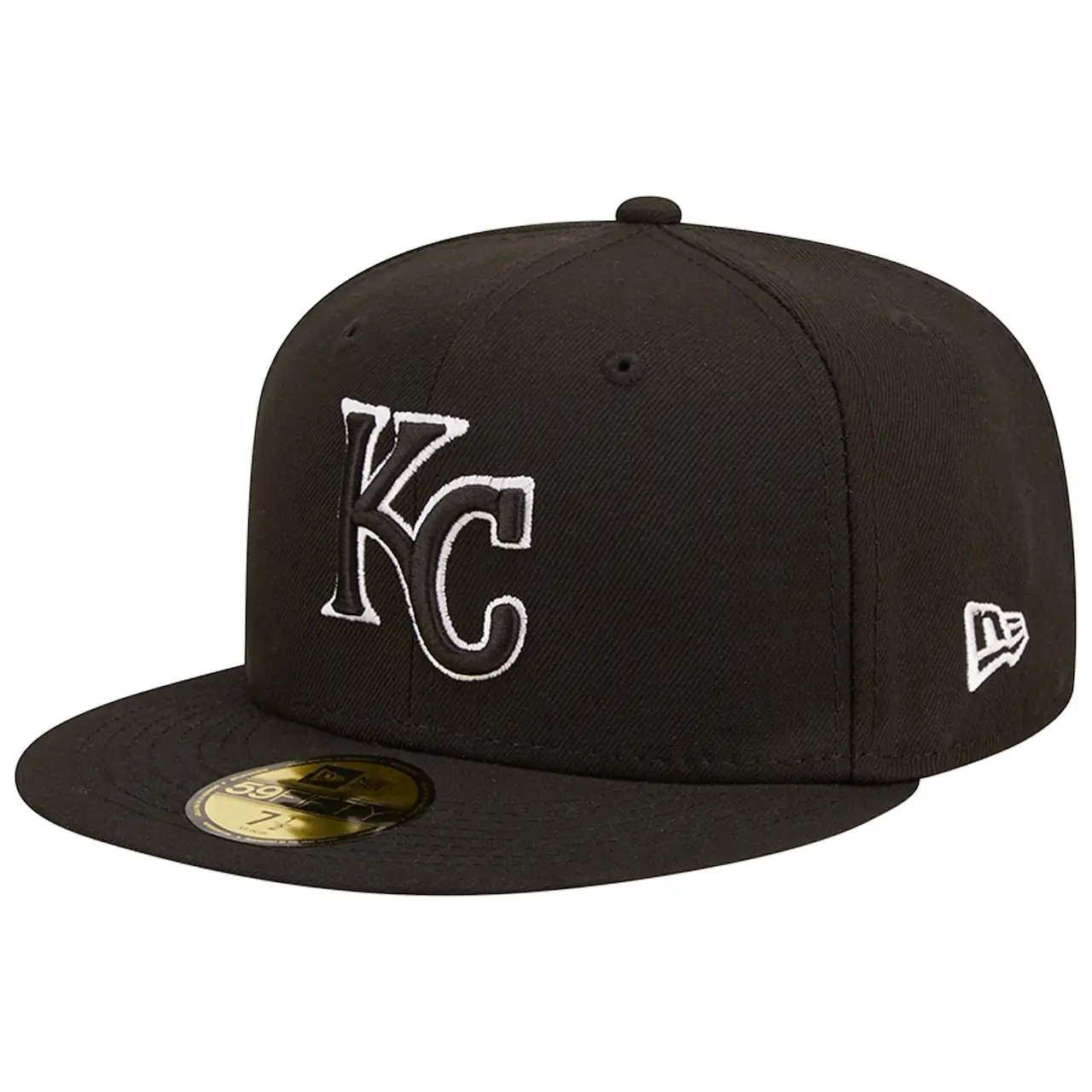 Men's Kansas City Royals New Era Black On Black Dub 59FIFTY Fitted Hat 3 Men's Kansas City Royals New Era Black On Black Dub 59FIFTY Fitted Hat