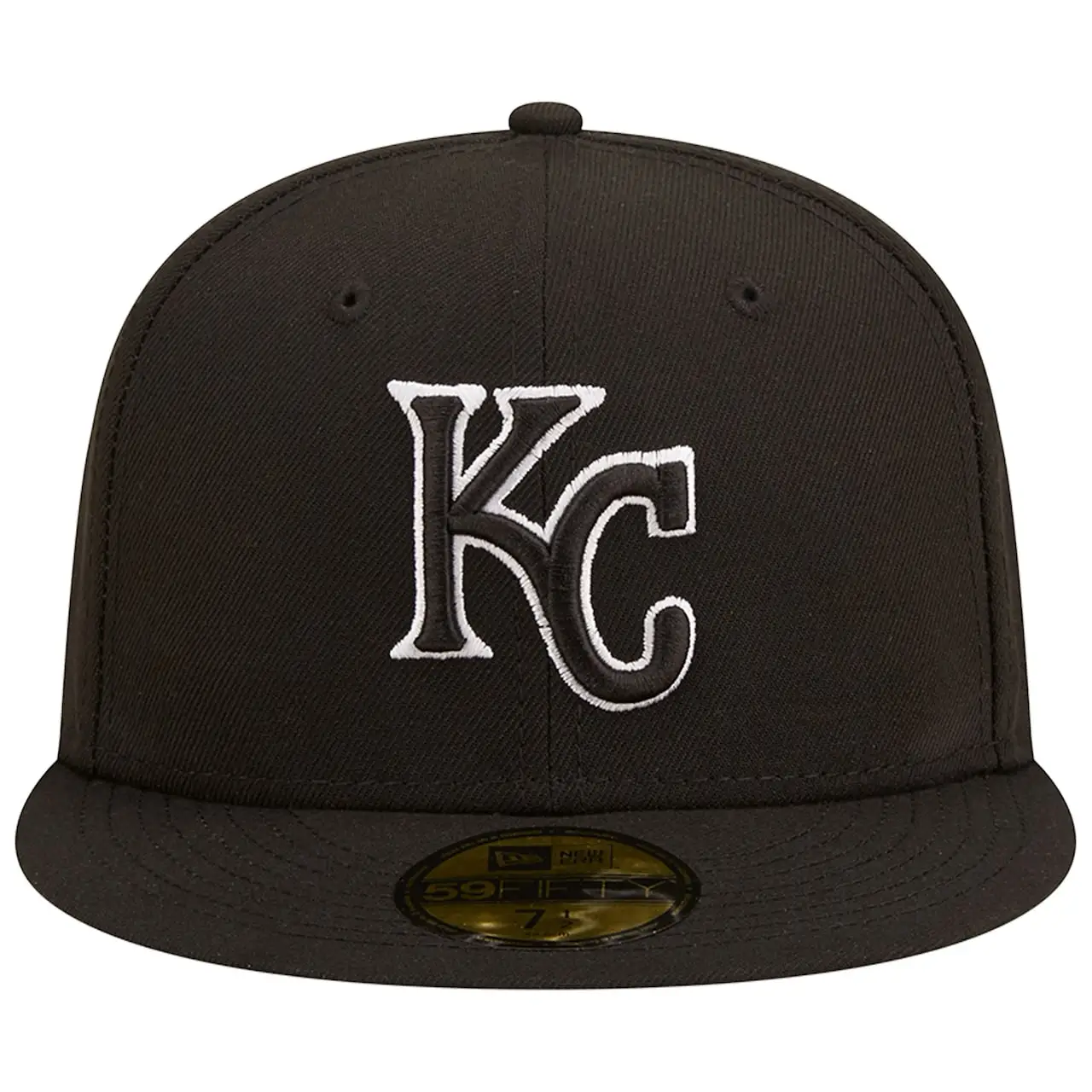 Men's Kansas City Royals New Era Black On Black Dub 59FIFTY Fitted Hat 4 Men's Kansas City Royals New Era Black On Black Dub 59FIFTY Fitted Hat - Image 2