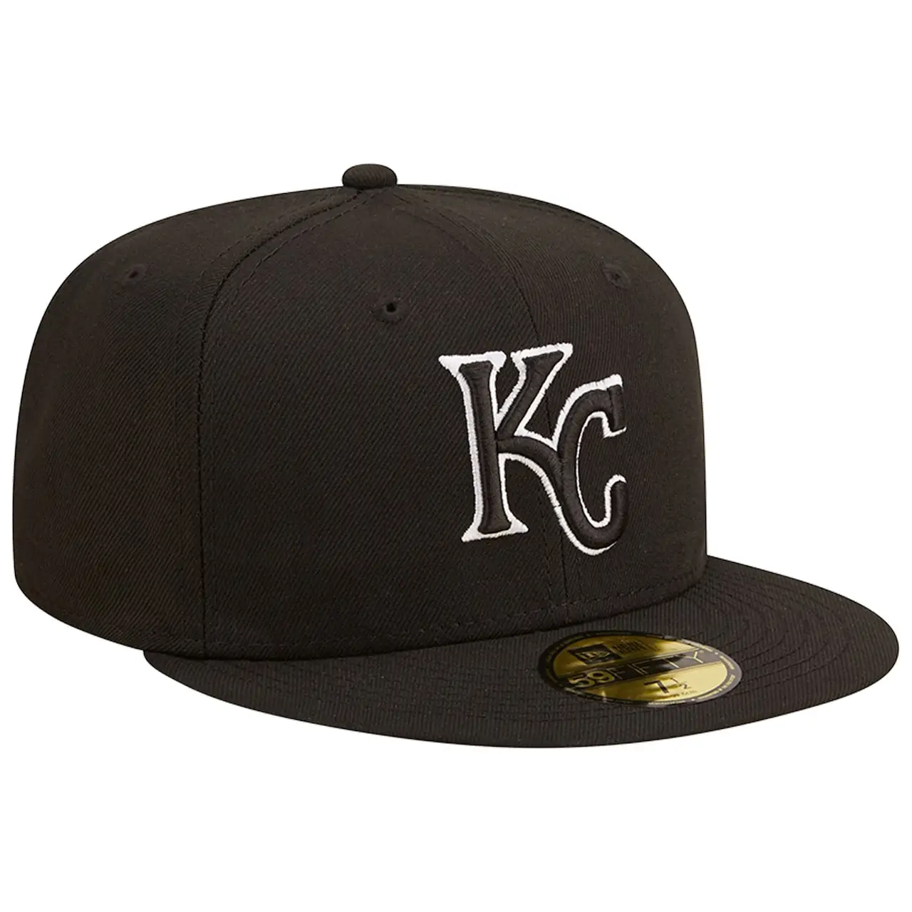 Men's Kansas City Royals New Era Black On Black Dub 59FIFTY Fitted Hat 5 Men's Kansas City Royals New Era Black On Black Dub 59FIFTY Fitted Hat - Image 3