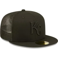 Men's Kansas City Royals New Era Blackout Trucker 59FIFTY Fitted Hat 8 Men's Kansas City Royals New Era Blackout Trucker 59FIFTY Fitted Hat -San Diego Padres Caps Sales mens new era kansas city royals blackout trucker 59fifty fitted hat pi4582000 altimages ff 4582693 a584c63a5ffd29965174alt3 full