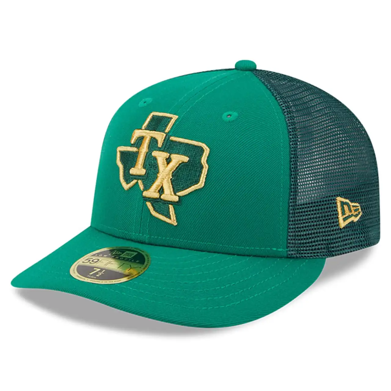 Men's Texas Rangers New Era Kelly Green 2023 St. Patrick's Day Low Profile 59FIFTY Fitted Hat 3 Men's Texas Rangers New Era Kelly Green 2023 St. Patrick's Day Low Profile 59FIFTY Fitted Hat