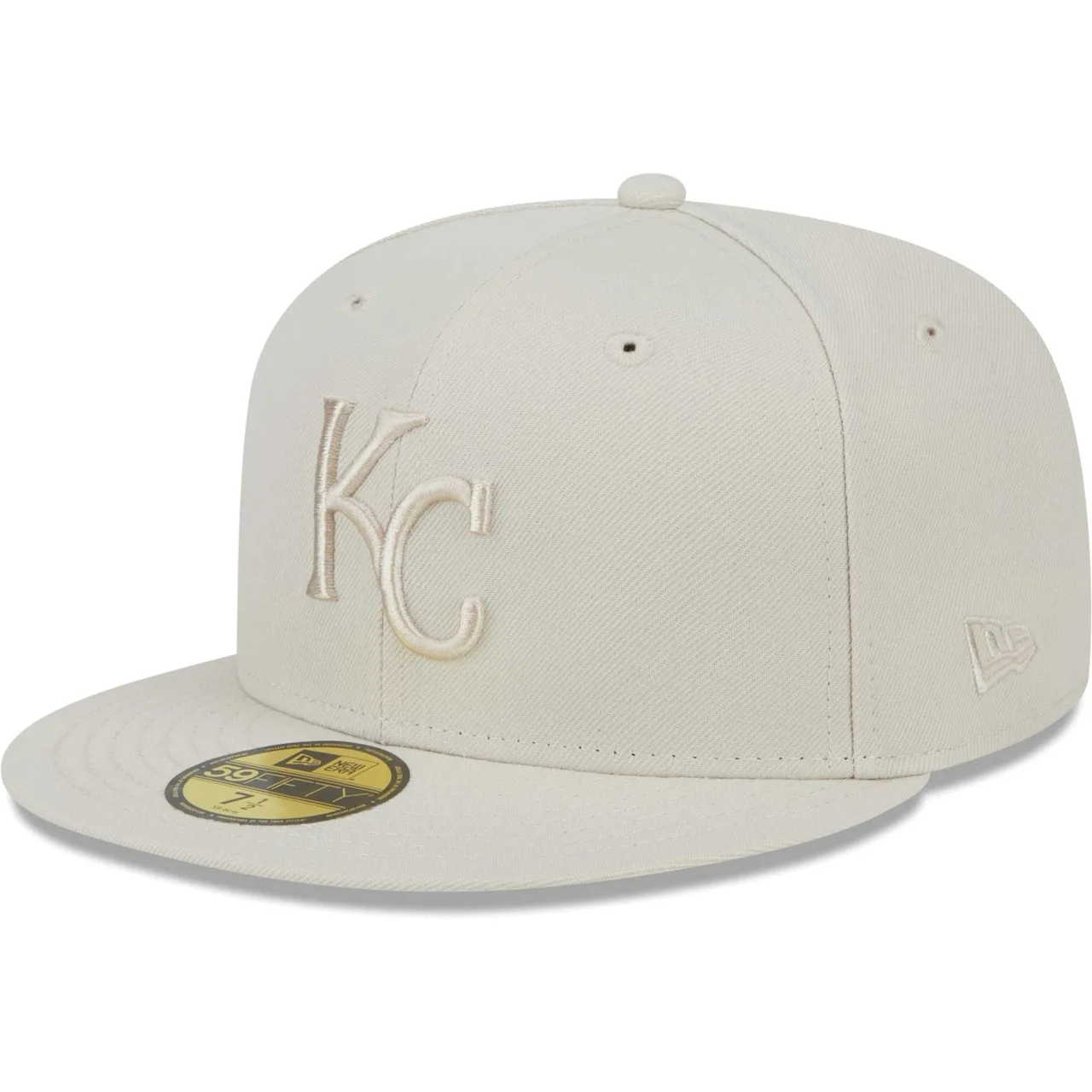 Men's Kansas City Royals New Era Khaki Tonal 59FIFTY Fitted Hat 3 Men's Kansas City Royals New Era Khaki Tonal 59FIFTY Fitted Hat