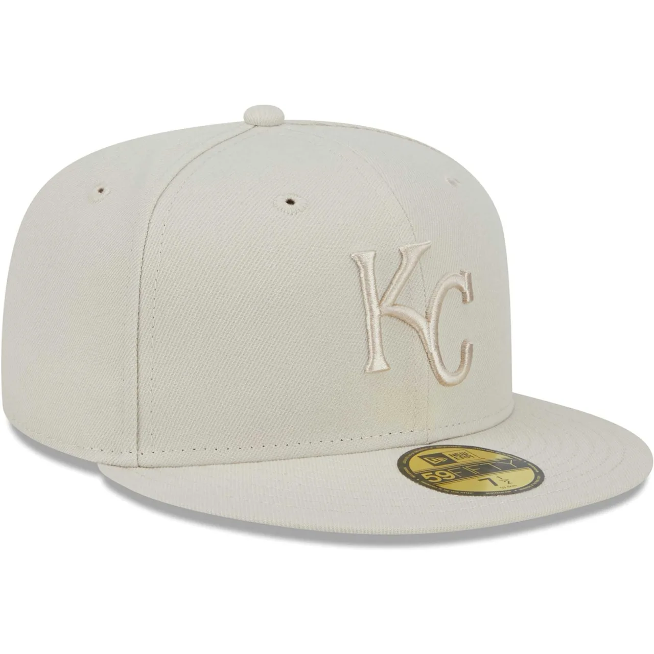 Men's Kansas City Royals New Era Khaki Tonal 59FIFTY Fitted Hat 5 Men's Kansas City Royals New Era Khaki Tonal 59FIFTY Fitted Hat - Image 3