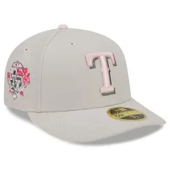 Men's Texas Rangers New Era Khaki 2023 Mother's Day Low Profile 59FIFTY Fitted Hat