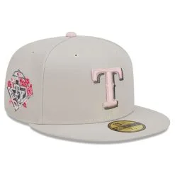 Men's Texas Rangers New Era Khaki 2023 Mother's Day On-Field 59FIFTY Fitted Hat