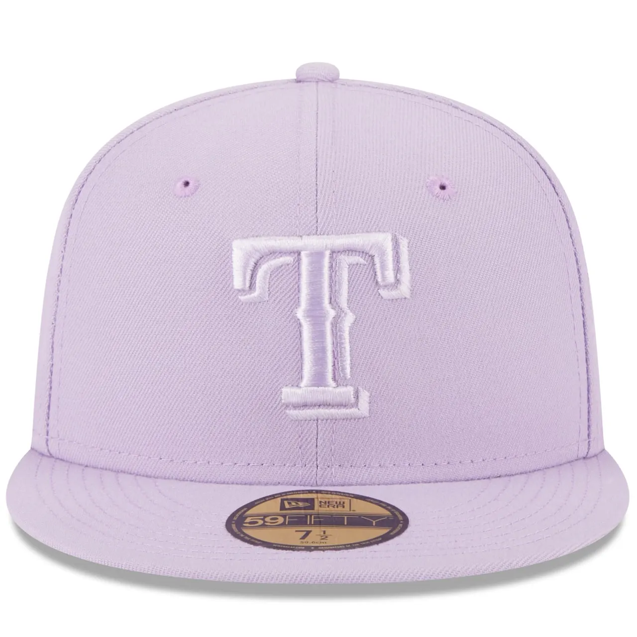 Men's Texas Rangers New Era Lavender 2023 Spring Color Basic 59FIFTY Fitted Hat 4 Men's Texas Rangers New Era Lavender 2023 Spring Color Basic 59FIFTY Fitted Hat - Image 2