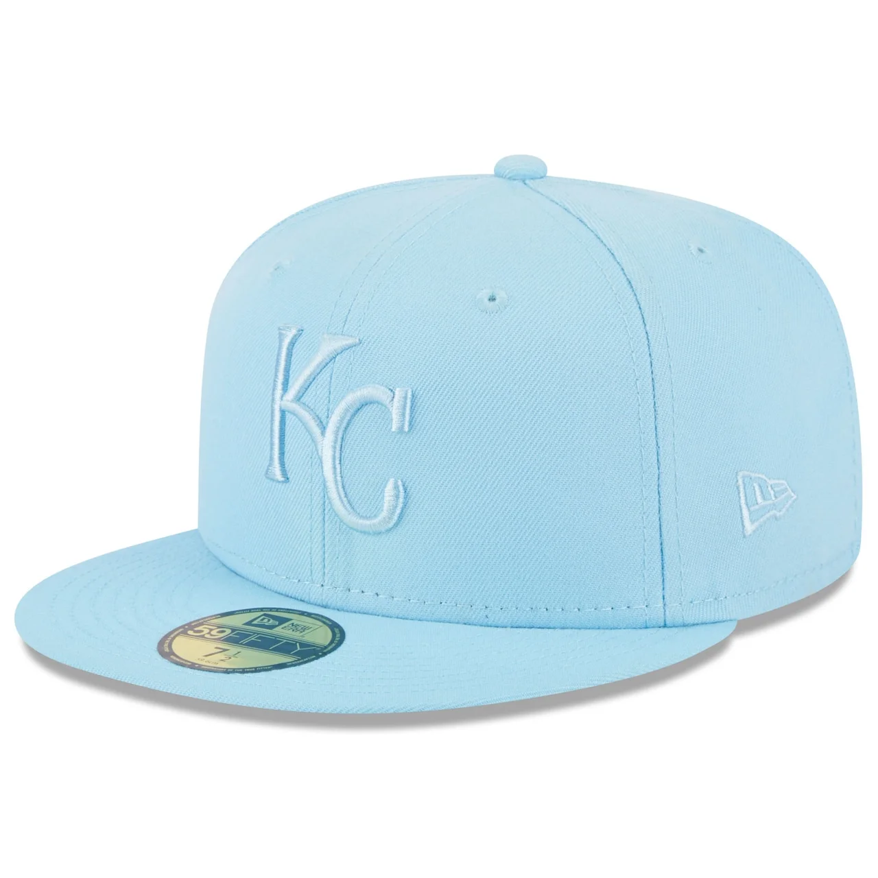 Men's Kansas City Royals New Era Light Blue 2023 Spring Color Basic 59FIFTY Fitted Hat 3 Men's Kansas City Royals New Era Light Blue 2023 Spring Color Basic 59FIFTY Fitted Hat