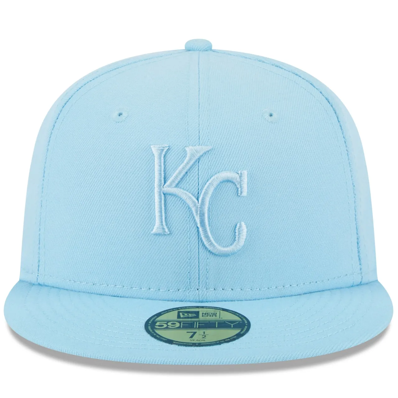 Men's Kansas City Royals New Era Light Blue 2023 Spring Color Basic 59FIFTY Fitted Hat 4 Men's Kansas City Royals New Era Light Blue 2023 Spring Color Basic 59FIFTY Fitted Hat - Image 2