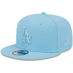 Men's Los Angeles Dodgers New Era Light Blue Spring Color Basic 9FIFTY Snapback Hat