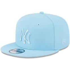 Men's New York Yankees New Era Light Blue Spring Color Basic 9FIFTY Snapback Hat