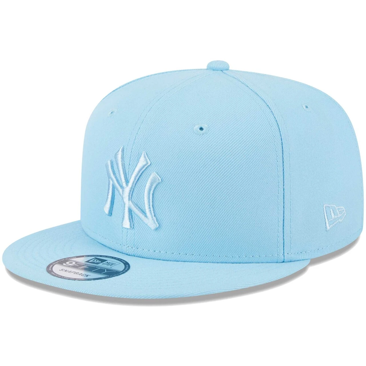 Men's New York Yankees New Era Light Blue Spring Color Basic 9FIFTY Snapback Hat 3 Men's New York Yankees New Era Light Blue Spring Color Basic 9FIFTY Snapback Hat