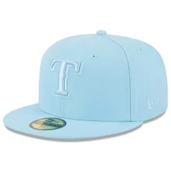 Men's Texas Rangers New Era Light Blue 2023 Spring Color Basic 59FIFTY Fitted Hat