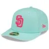 Men's San Diego Padres New Era Mint 2022 City Connect Low Profile 59FIFTY Fitted Hat -San Diego Padres Caps Sales mens new era mint san diego padres 2022 city connect low profile 59fifty fitted hat pi4464000 altimages ff 4464413 1d099c361a92e0942e51alt1 full