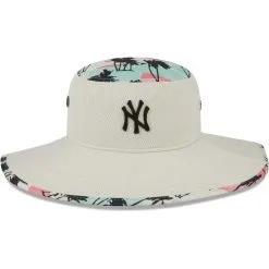 Men's New York Yankees New Era Natural Retro Beachin' Bucket Hat