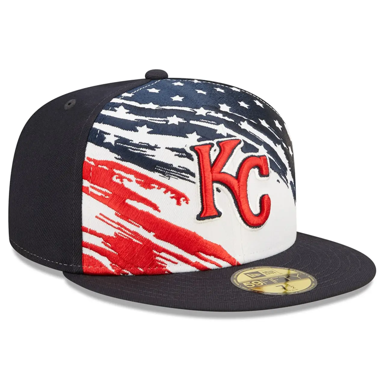 Men's Kansas City Royals New Era Navy 2022 4th Of July On-Field 59FIFTY Fitted Hat 5 Men's Kansas City Royals New Era Navy 2022 4th Of July On-Field 59FIFTY Fitted Hat - Image 3