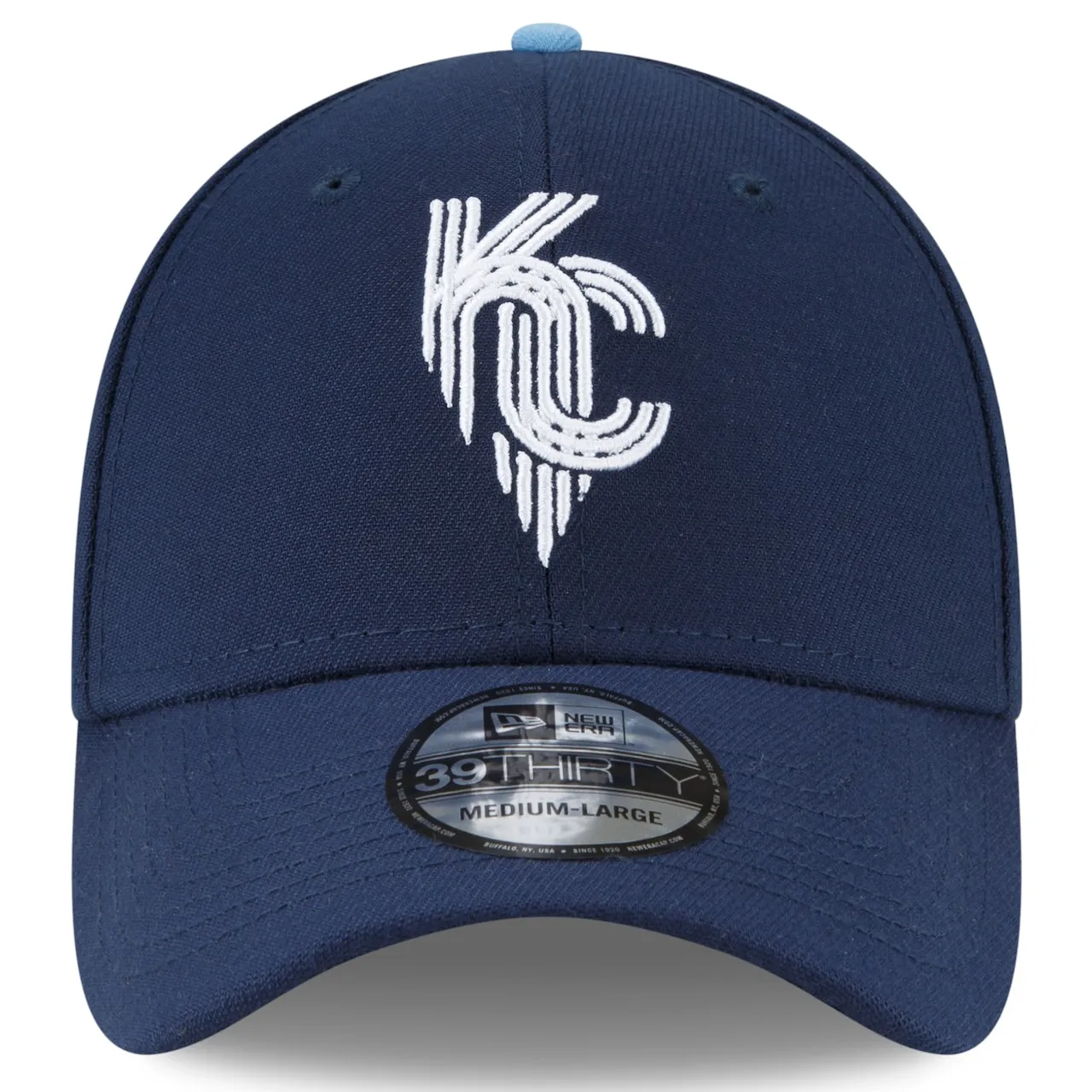Men's Kansas City Royals New Era Navy 2022 City Connect 39THIRTY Flex Hat 4 Men's Kansas City Royals New Era Navy 2022 City Connect 39THIRTY Flex Hat - Image 2
