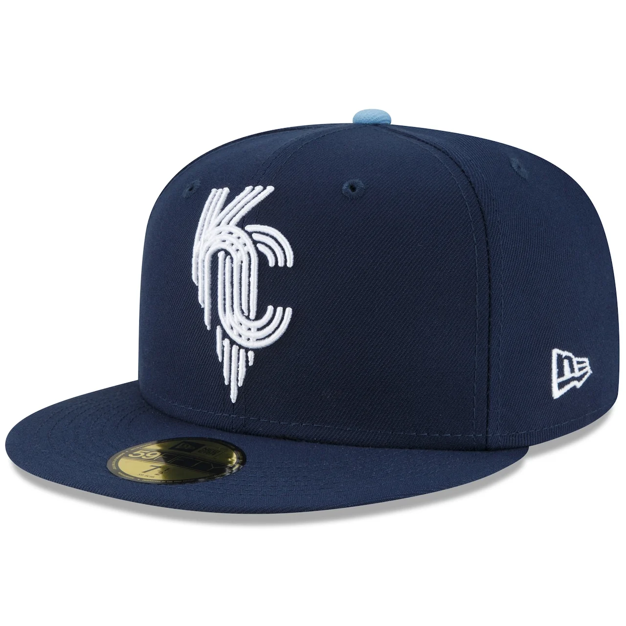 Men's Kansas City Royals New Era Navy 2022 City Connect 59FIFTY Fitted Hat 3 Men's Kansas City Royals New Era Navy 2022 City Connect 59FIFTY Fitted Hat