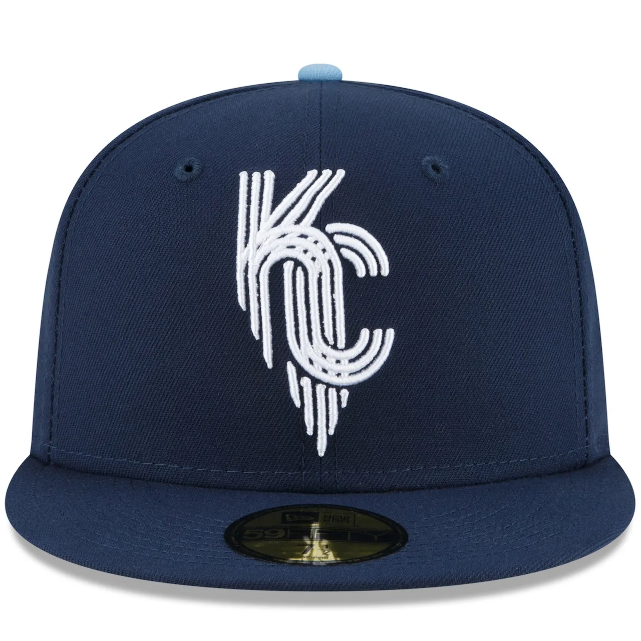 Men's Kansas City Royals New Era Navy 2022 City Connect 59FIFTY Fitted Hat 4 Men's Kansas City Royals New Era Navy 2022 City Connect 59FIFTY Fitted Hat - Image 2