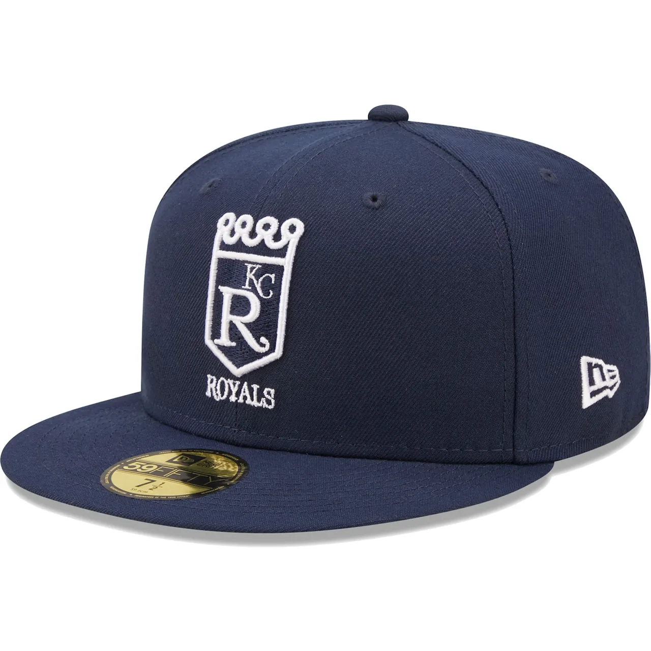 Men's Kansas City Royals New Era Navy Cooperstown Collection Oceanside Green Undervisor 59FIFTY Fitted Hat 3 Men's Kansas City Royals New Era Navy Cooperstown Collection Oceanside Green Undervisor 59FIFTY Fitted Hat