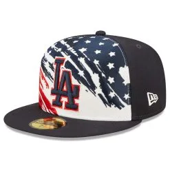 Men's Los Angeles Dodgers New Era Navy 2022 4th Of July On-Field 59FIFTY Fitted Hat