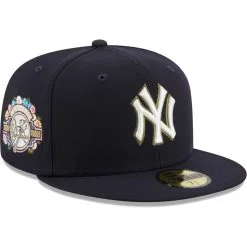 Men's New York Yankees New Era Navy 100th Anniversary Spring Training Botanical 59FIFTY Fitted Hat