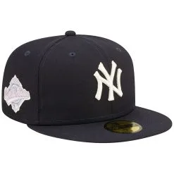 Men's New York Yankees New Era Navy Pop Sweatband Undervisor 1996 MLB World Series Cooperstown Collection 59FIFTY Fitted Hat