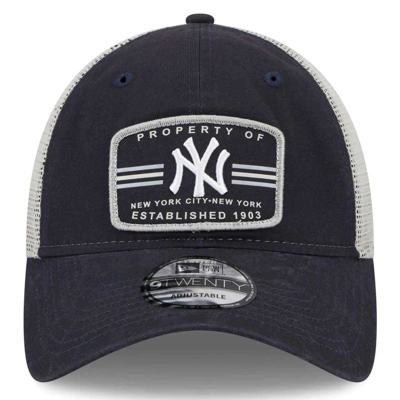 Men's New York Yankees New Era Navy Property Trucker 9TWENTY Snapback Hat 4 Men's New York Yankees New Era Navy Property Trucker 9TWENTY Snapback Hat - Image 2