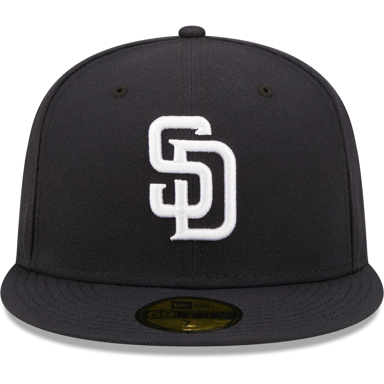 Men's San Diego Padres New Era Navy White Logo 59FIFTY Fitted Hat 4 Men's San Diego Padres New Era Navy White Logo 59FIFTY Fitted Hat - Image 2