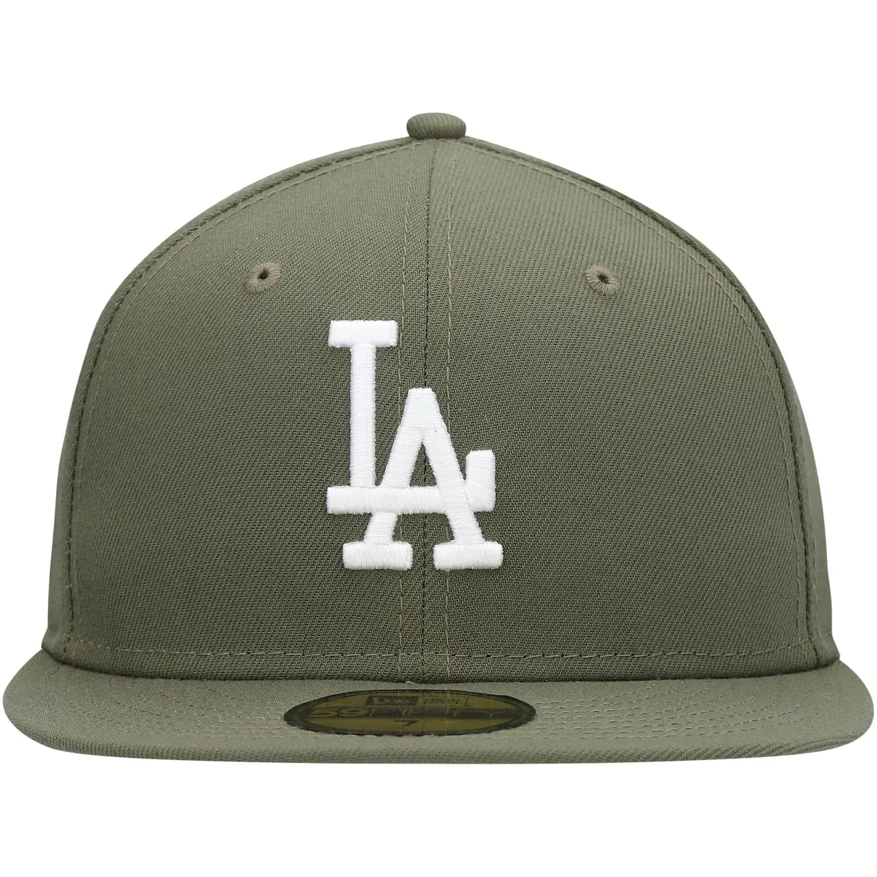 Men's Los Angeles Dodgers New Era Olive White Logo 59FIFTY Fitted Hat 4 Men's Los Angeles Dodgers New Era Olive White Logo 59FIFTY Fitted Hat - Image 2