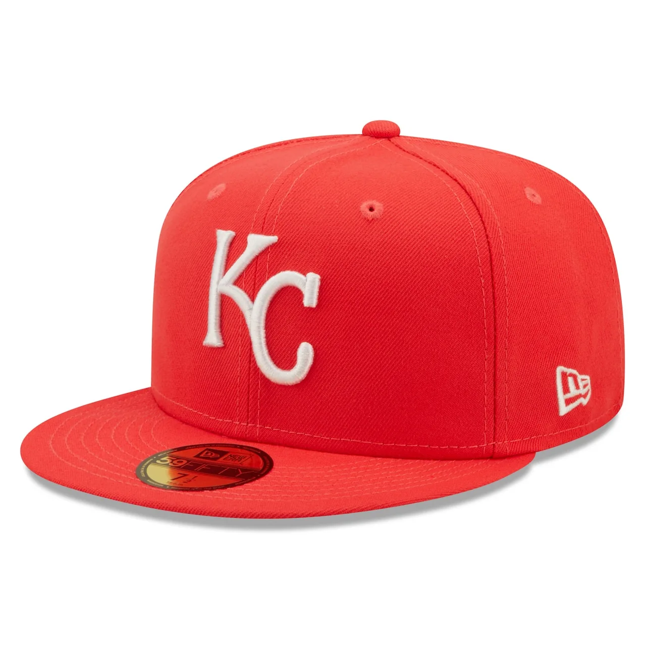 Men's Kansas City Royals New Era Red Lava Highlighter Logo 59FIFTY Fitted Hat 3 Men's Kansas City Royals New Era Red Lava Highlighter Logo 59FIFTY Fitted Hat