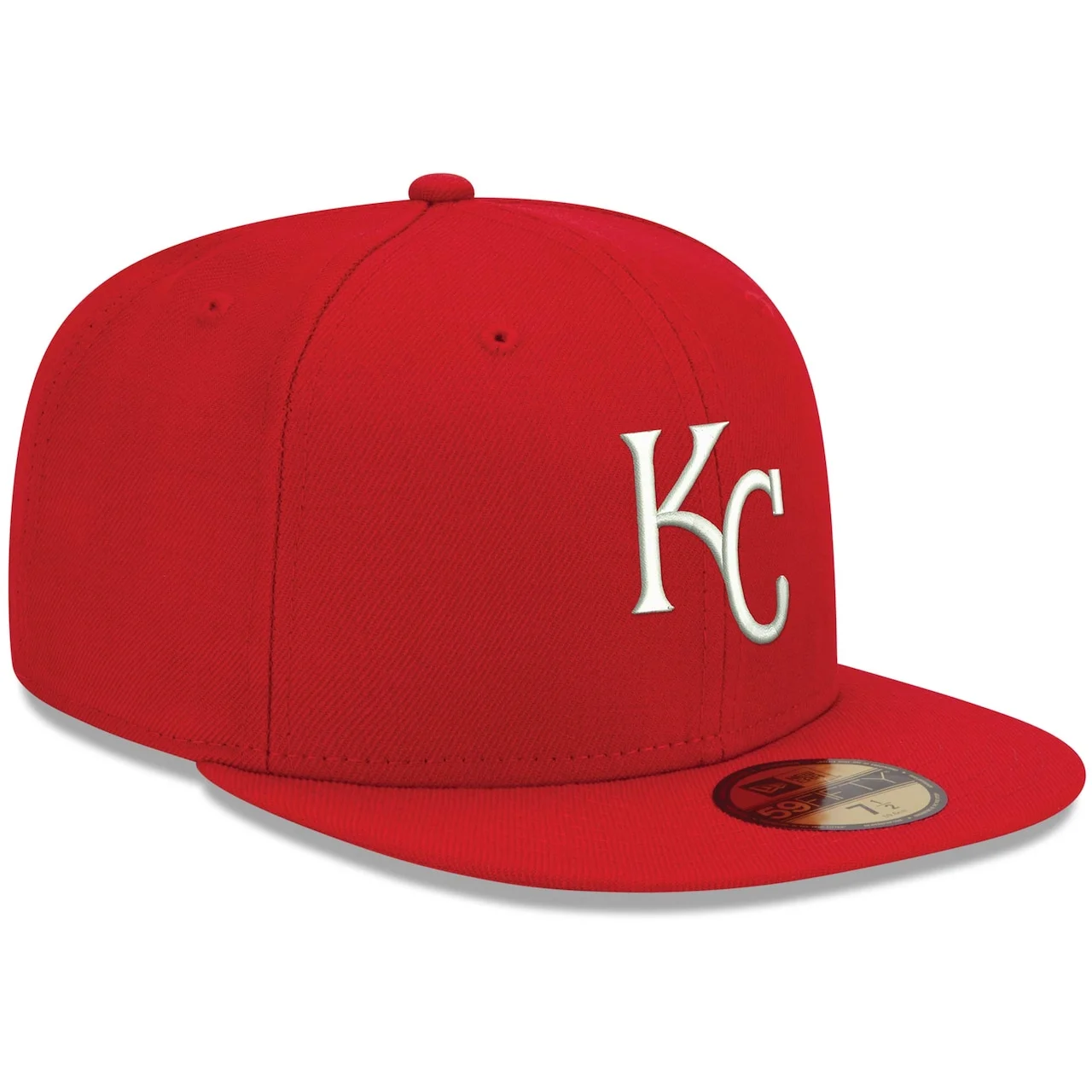 Men's Kansas City Royals New Era Red White Logo 59FIFTY Fitted Hat 5 Men's Kansas City Royals New Era Red White Logo 59FIFTY Fitted Hat - Image 3