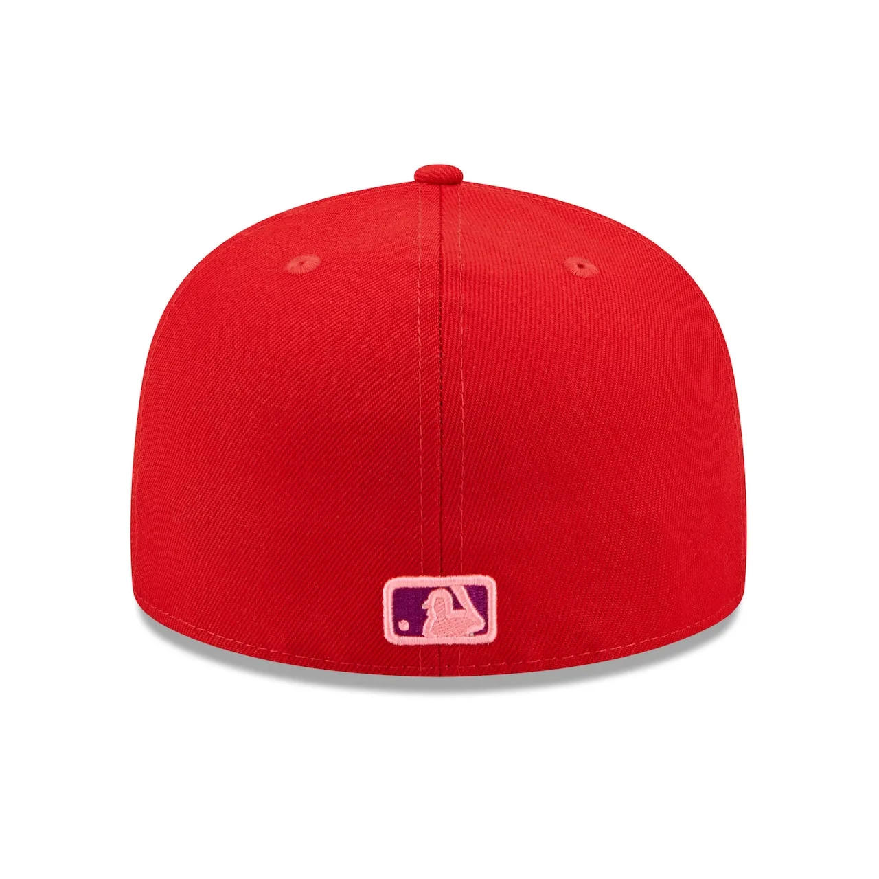 Men's Los Angeles Dodgers New Era Red Purple Undervisor 59FIFTY Fitted Hat 6 Men's Los Angeles Dodgers New Era Red Purple Undervisor 59FIFTY Fitted Hat - Image 4