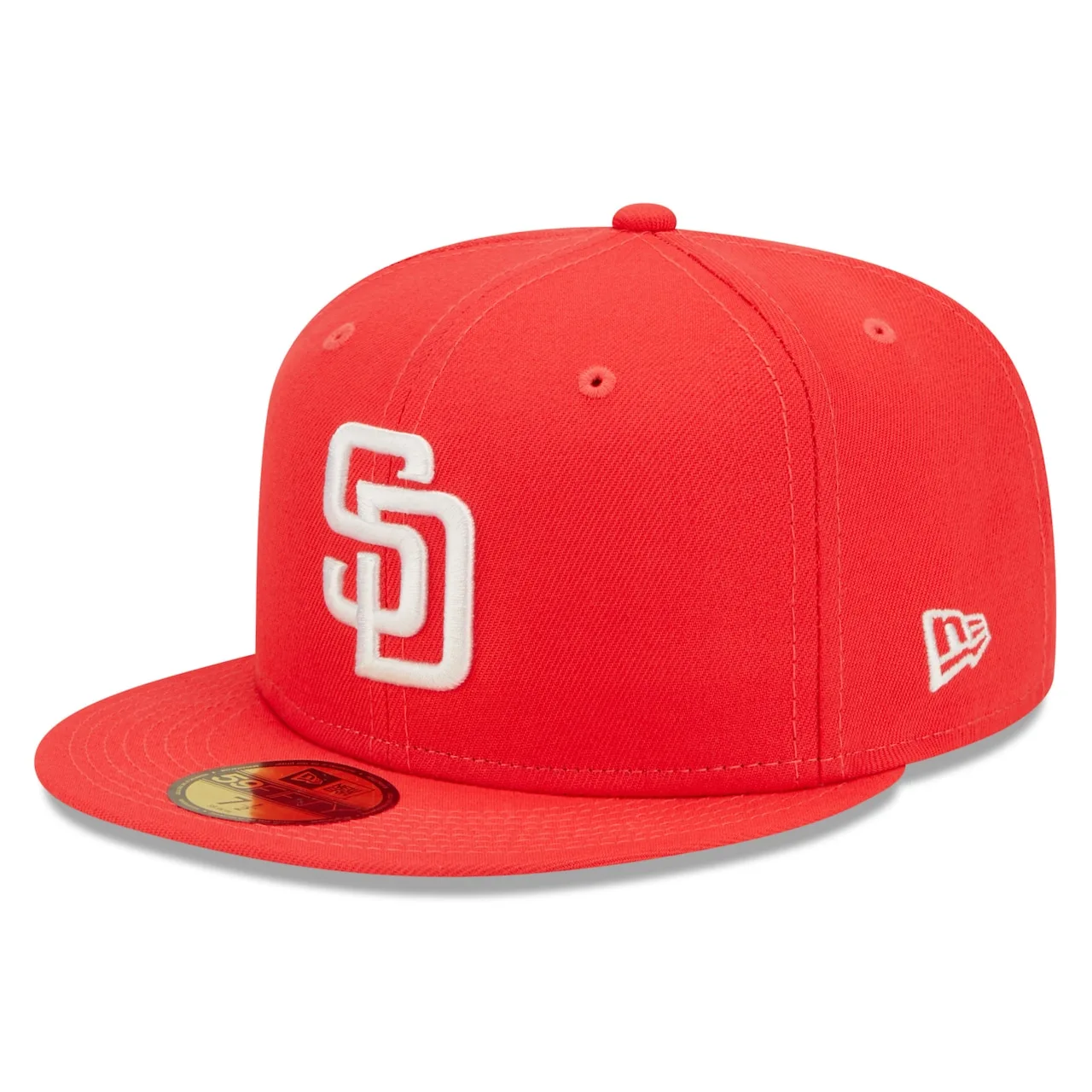 Men's San Diego Padres New Era Red Lava Highlighter Logo 59FIFTY Fitted Hat 3 Men's San Diego Padres New Era Red Lava Highlighter Logo 59FIFTY Fitted Hat