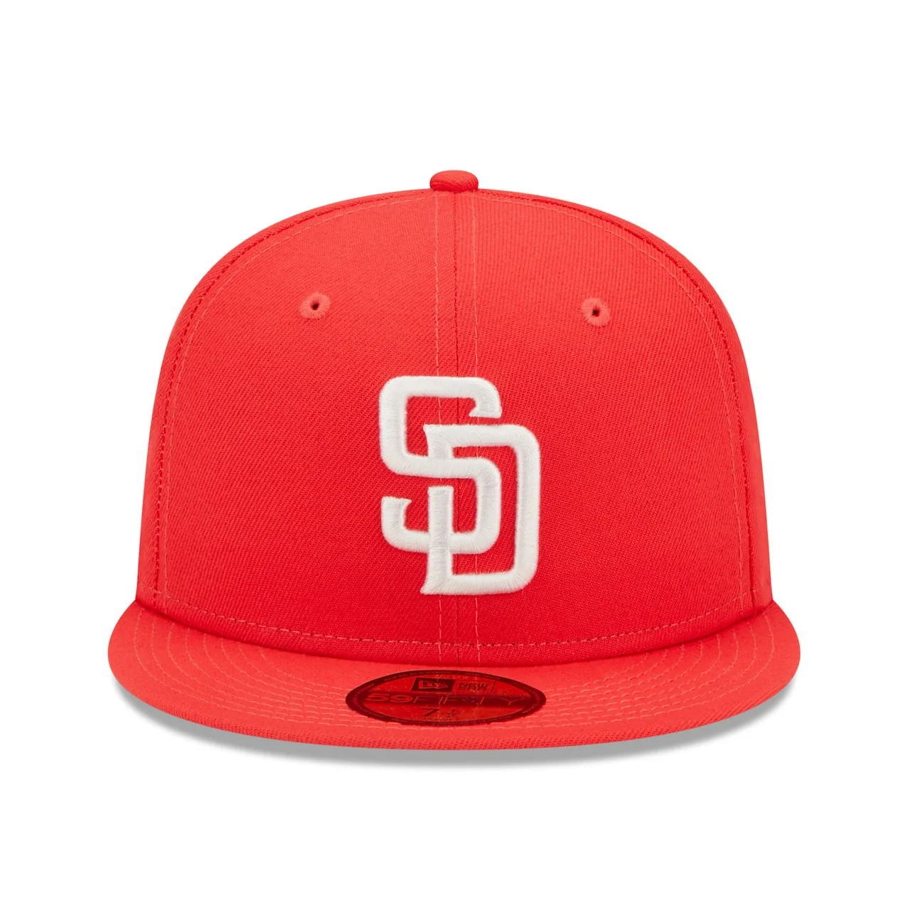 Men's San Diego Padres New Era Red Lava Highlighter Logo 59FIFTY Fitted Hat 4 Men's San Diego Padres New Era Red Lava Highlighter Logo 59FIFTY Fitted Hat - Image 2